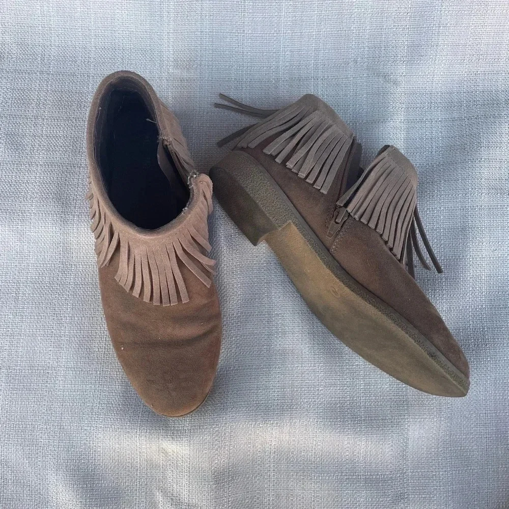 Women's Fringe Ankle Booties - Sz. 8
